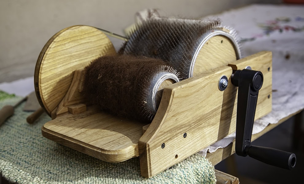 A drum carder