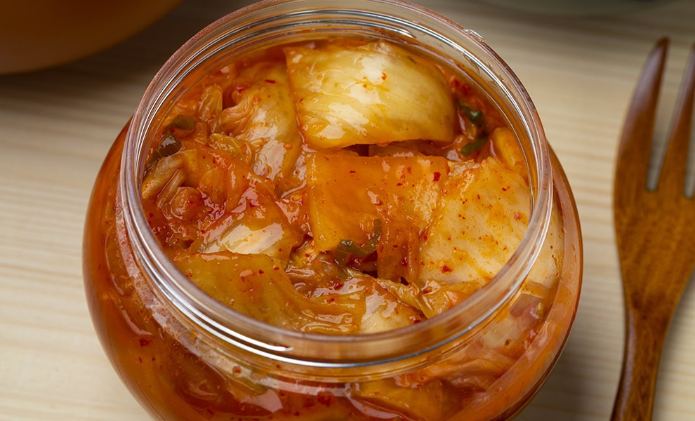 traditional korean kimchi stock image