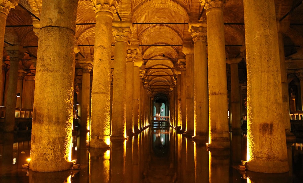 Basilica Cistern or Yerebatan Sarnıcı in Turkey by istolethetv