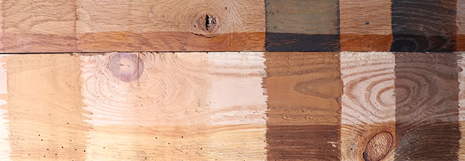 homemade wood stain tests (coffee, onion skin, iron acetate)